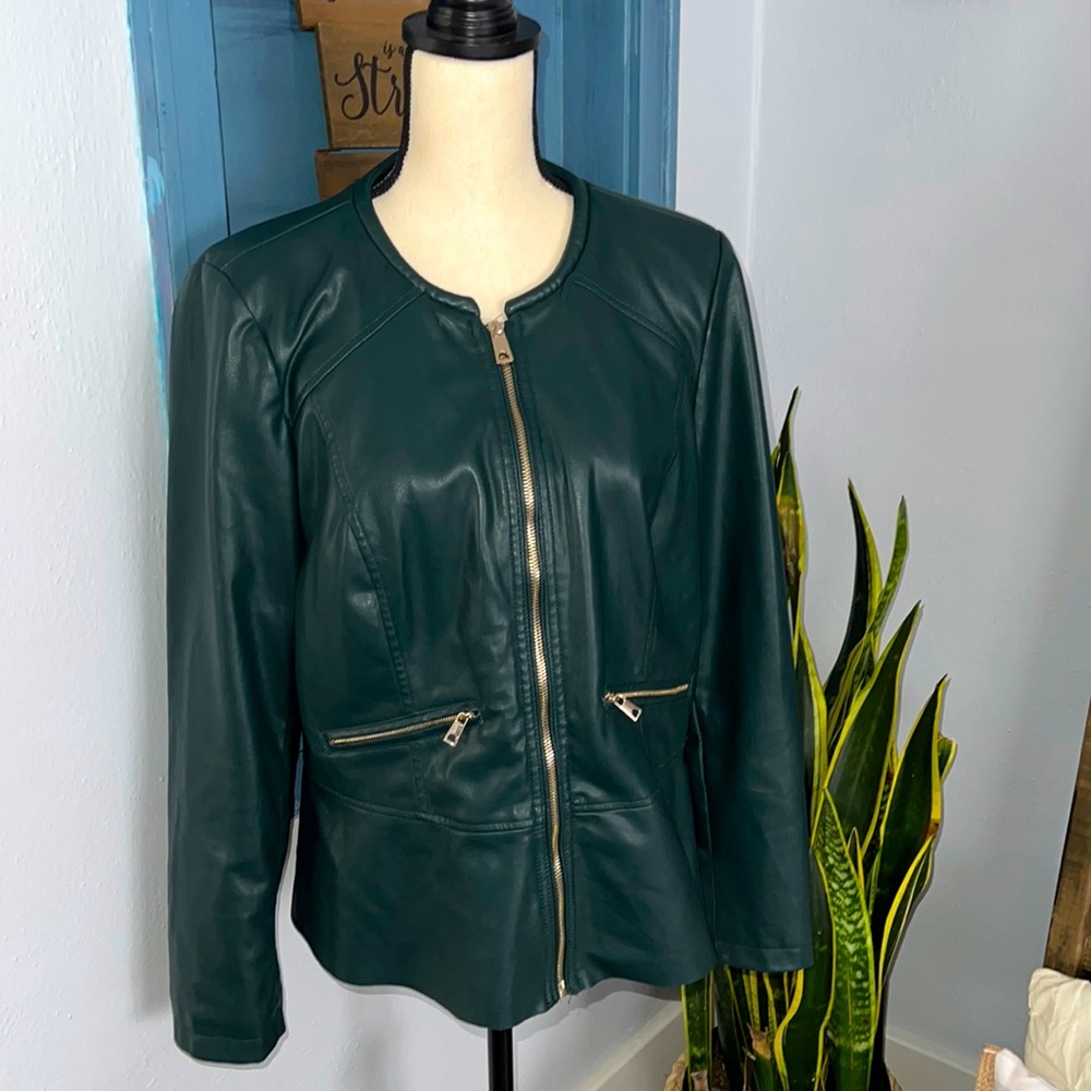 Women's Chico's Faux Leather Moto Jacket